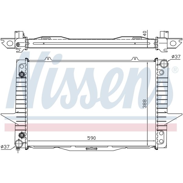 Nissen Nissens Radiator, 65535A 65535A